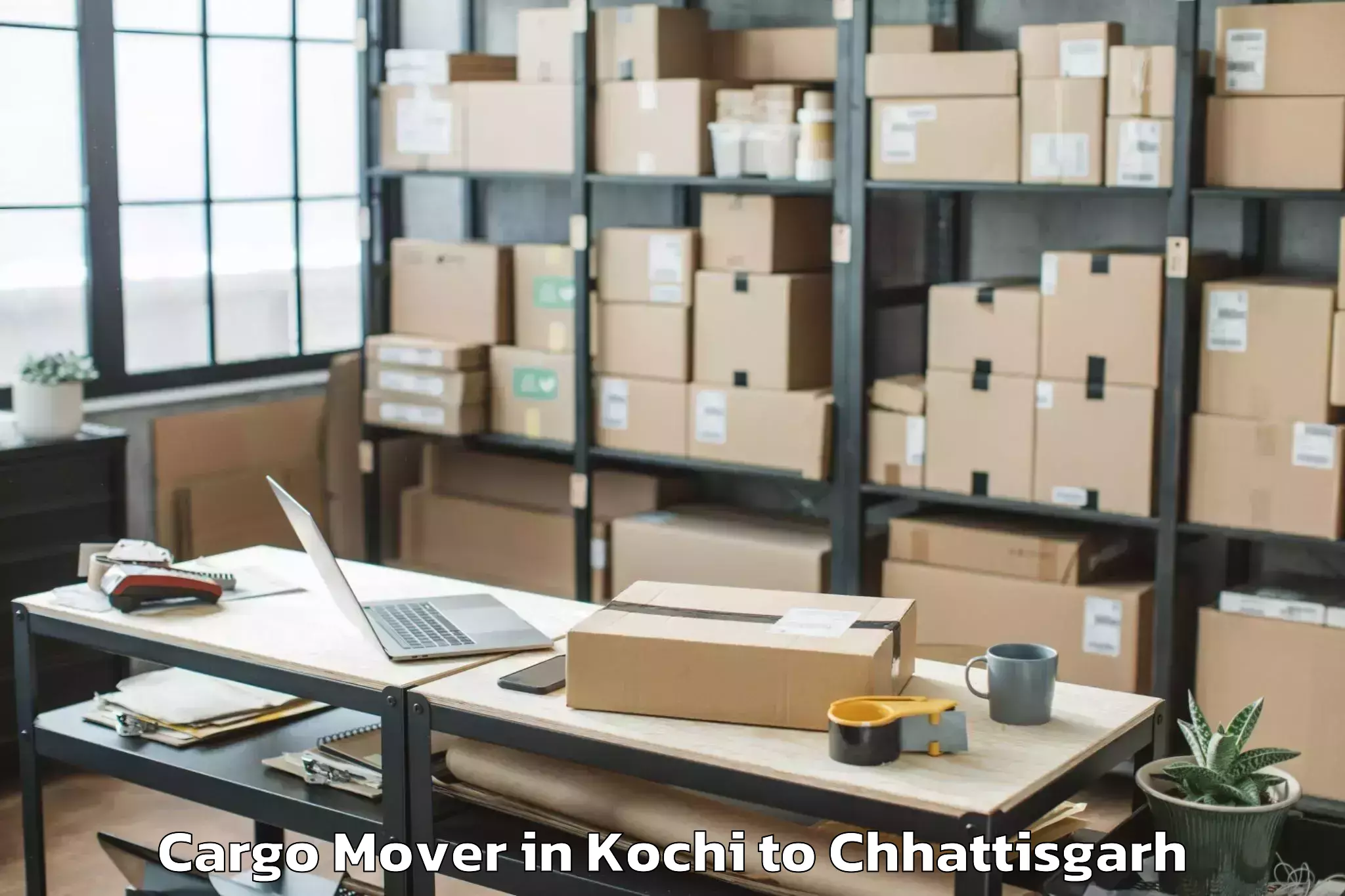 Book Your Kochi to Dongargarh Cargo Mover Today